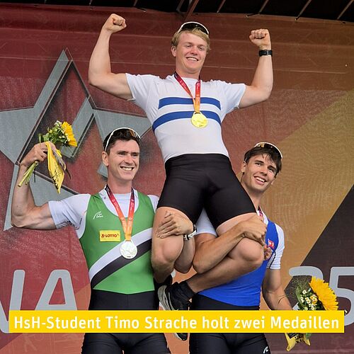 Zweifacher Medaillengewinn für HsH-Student und Ruderer Timo Strache 🏅🚣‍♂️

Erst Silber im Doppelzweier bei der...